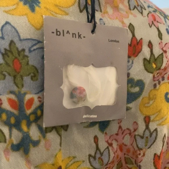 NWT Anthropologie Bl^nk / Bl-nk / Blank Lucia Tunic Blouse in Neutral Mot Sz XS - Picture 13 of 13